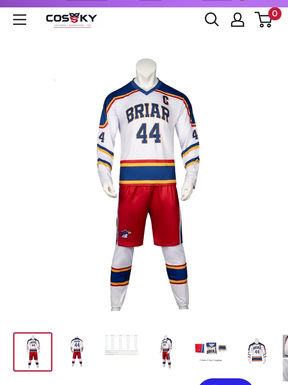 Off Campus Garrett Graham Hockey Costume